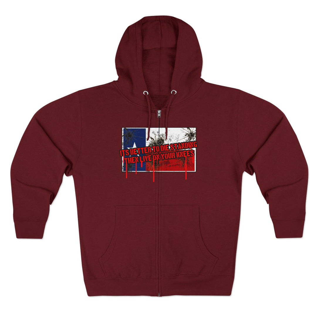 CG ANGRY DOG LONE STAR TEXAS STYLE /LIFT OR DIE ZIP UP
