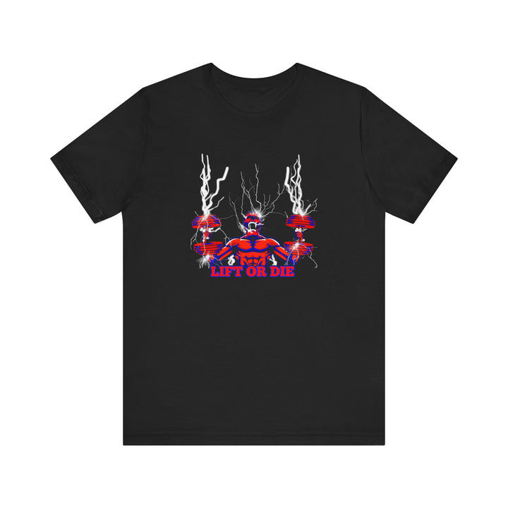 RIDE THE LIGHTNING RED BLUE/LIFT OR DIE