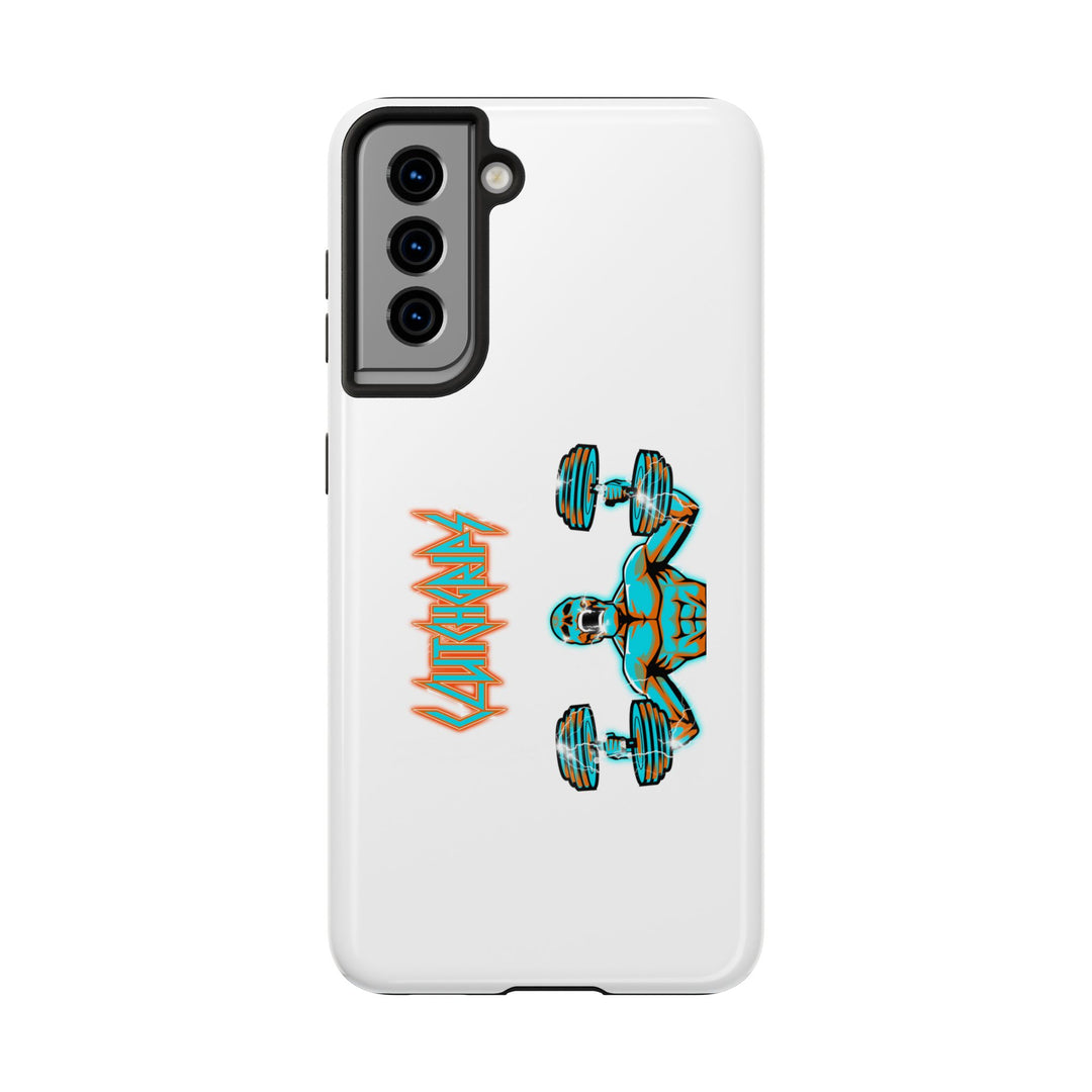 RIDE THE LIGHTNING MIAMI COLORS AQUA ORANGE PHONE CASE/CLUTCHGRIPS