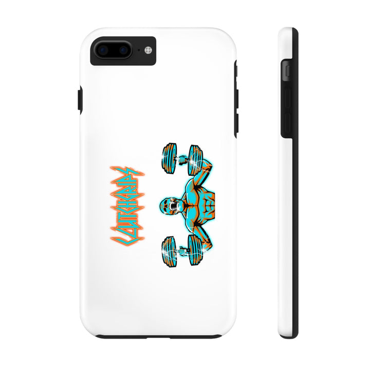 RIDE THE LIGHTNING MIAMI COLORS AQUA ORANGE PHONE CASE/CLUTCHGRIPS