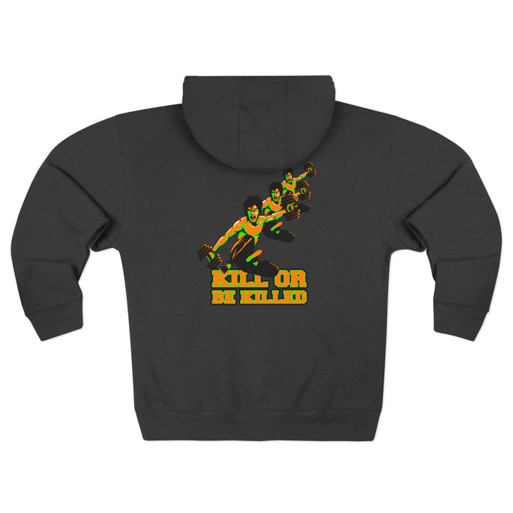 CG LIFT KICK ORANGE GREEN/KILL OR BE KILLED ZIP UP