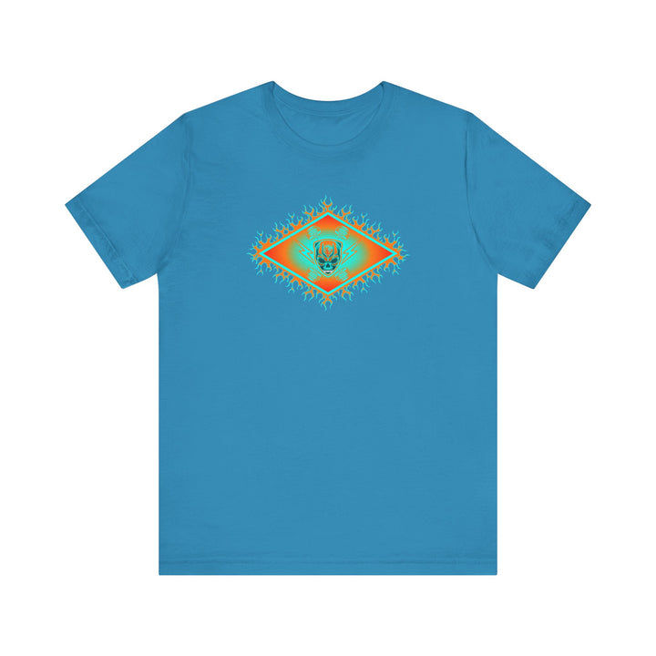 MIAMI AQUA ORANGE DIAMOND SKULLATOR DOUBLE BELL