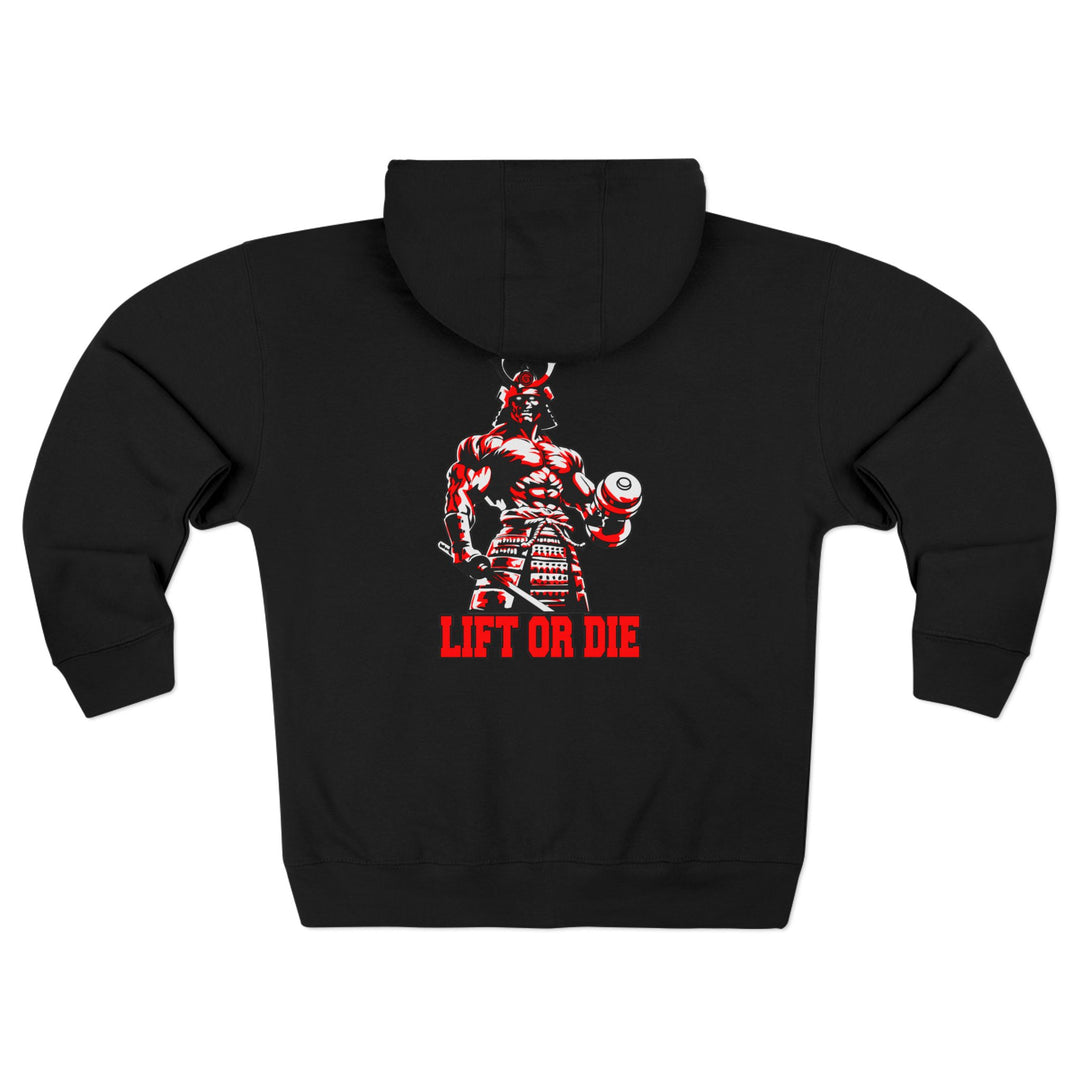 SAMURAI MASTER TRAINER RED WHITE BLACK /LIFT OR DIE ZIP UP