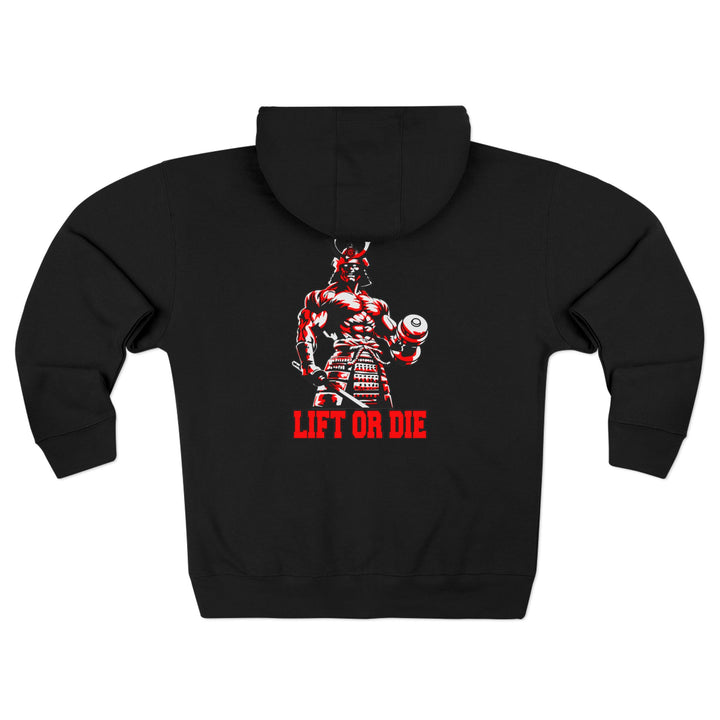 SAMURAI MASTER TRAINER RED WHITE BLACK /LIFT OR DIE ZIP UP