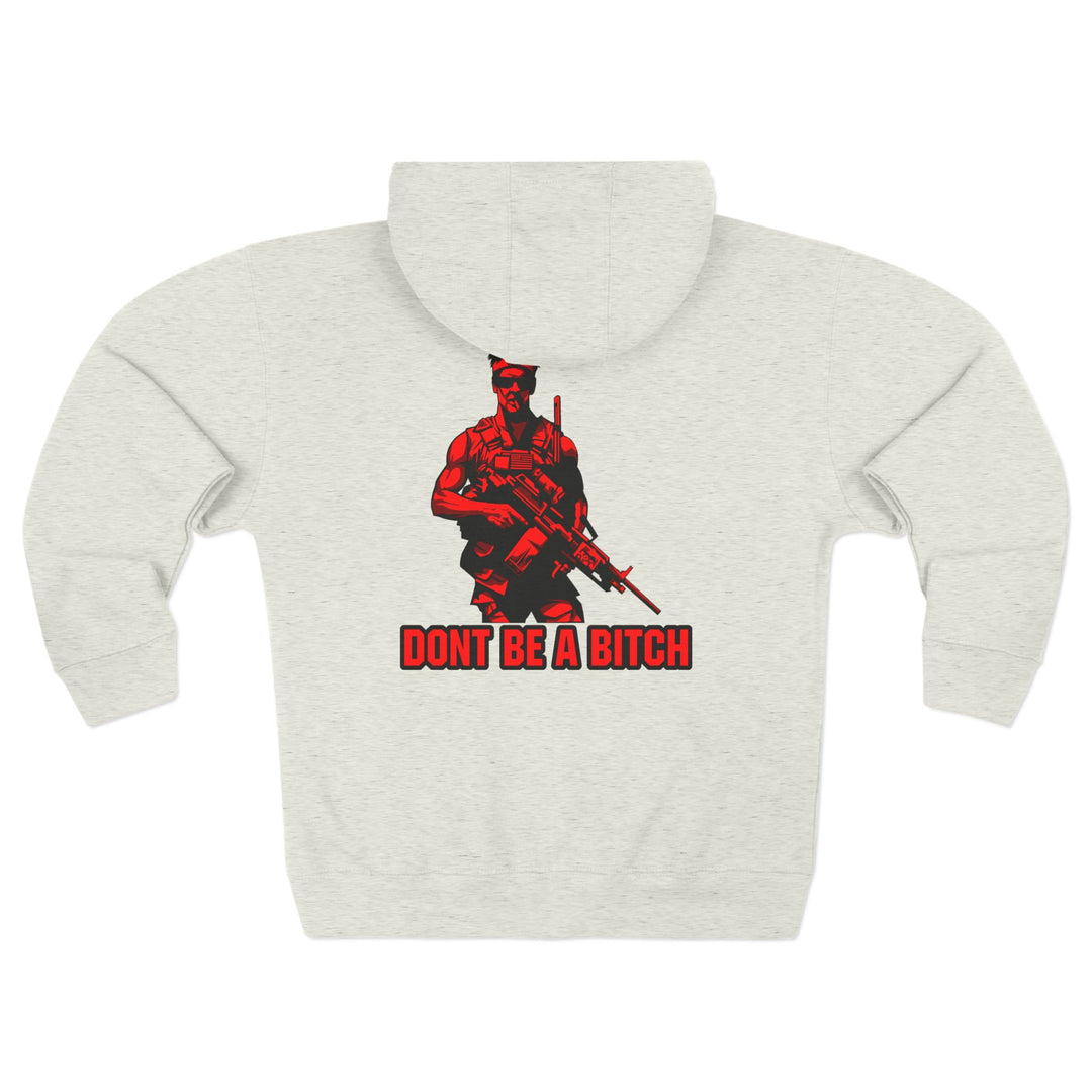 CG  NAVY SEAL TRIBUTE  RIP RED BLACK /DONT BE A BITCH ZIP UP
