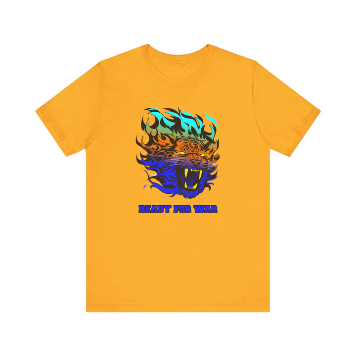 TIGER FLAME BLUE ORANGE AQUA FADE/READY FOR WAR