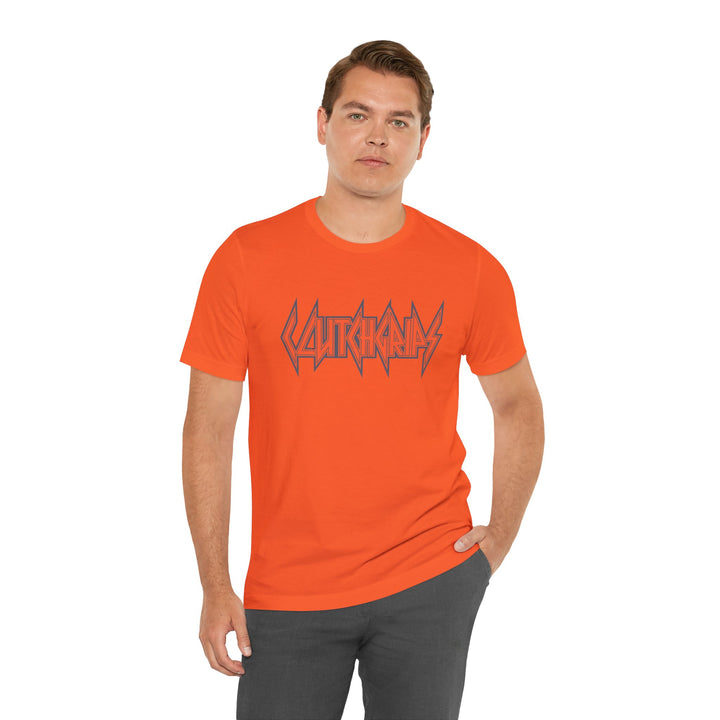CLUTCHGRIPS GREY ORANGE TEE