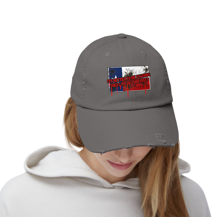 TEXAS FLAG BETTER TO DIE STANDING THEN LIVE O YOUR KNEE'S/CAP