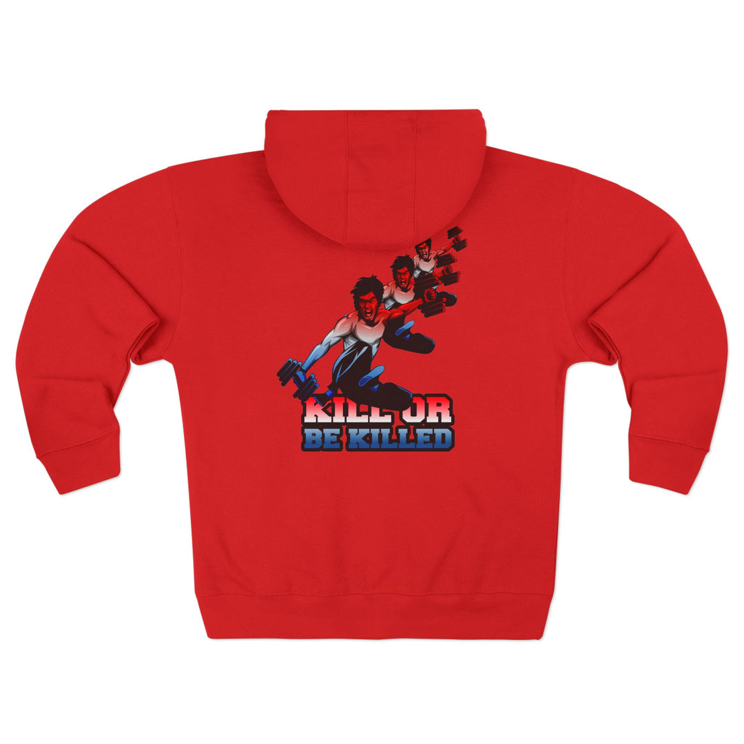 CG LIFT KICK RED WHITE BLUE FADE/KILL OR BE KILLED ZIP UP