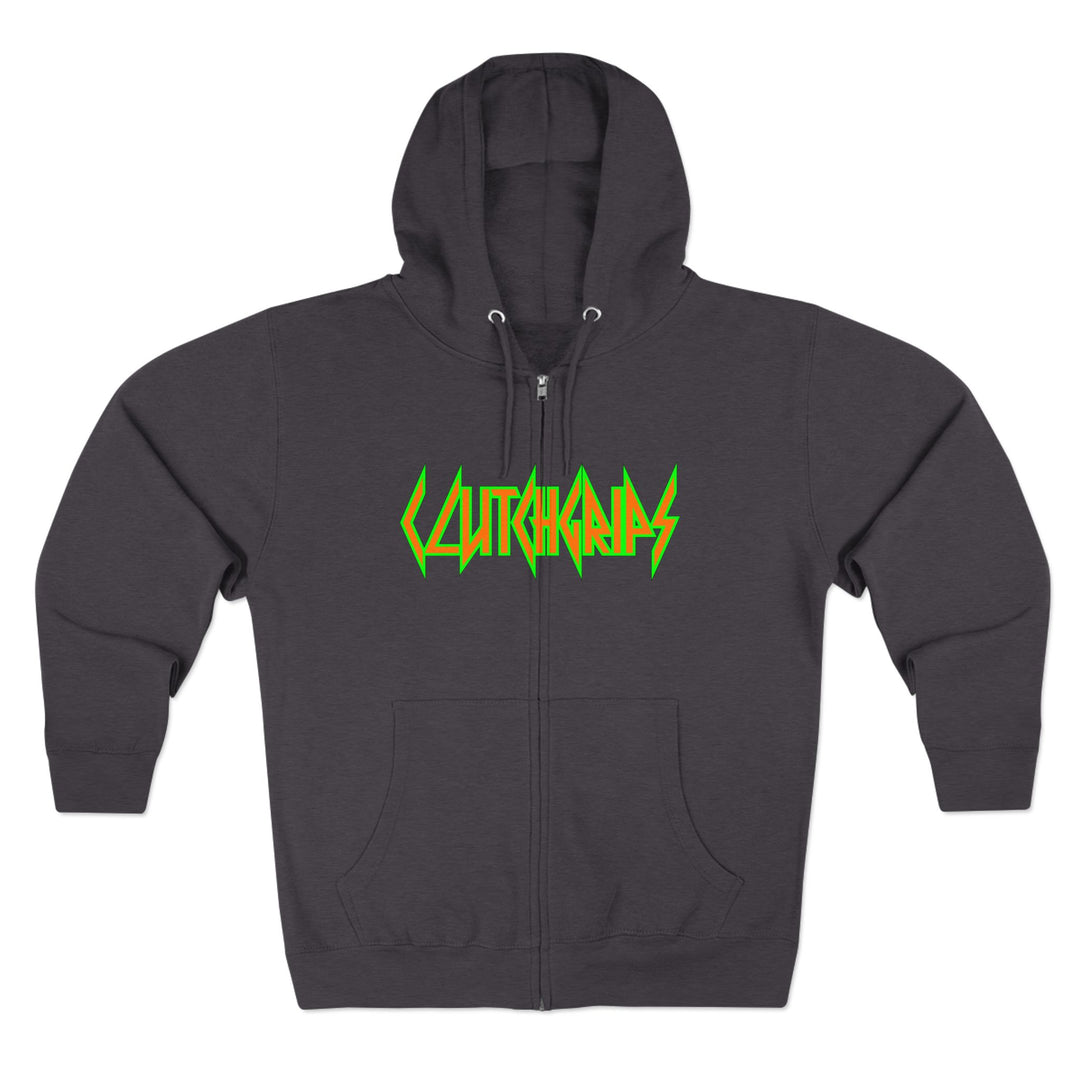 CG ANGRY DOG ORANGE GREEN /LIFT OR DIE ZIP UP