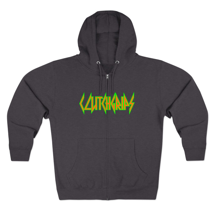 CG ANGRY DOG ORANGE GREEN /LIFT OR DIE ZIP UP