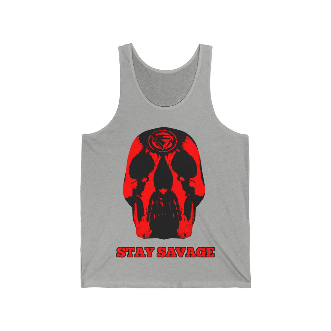 SKULLATOR TANK RED /STAY SAVAGE