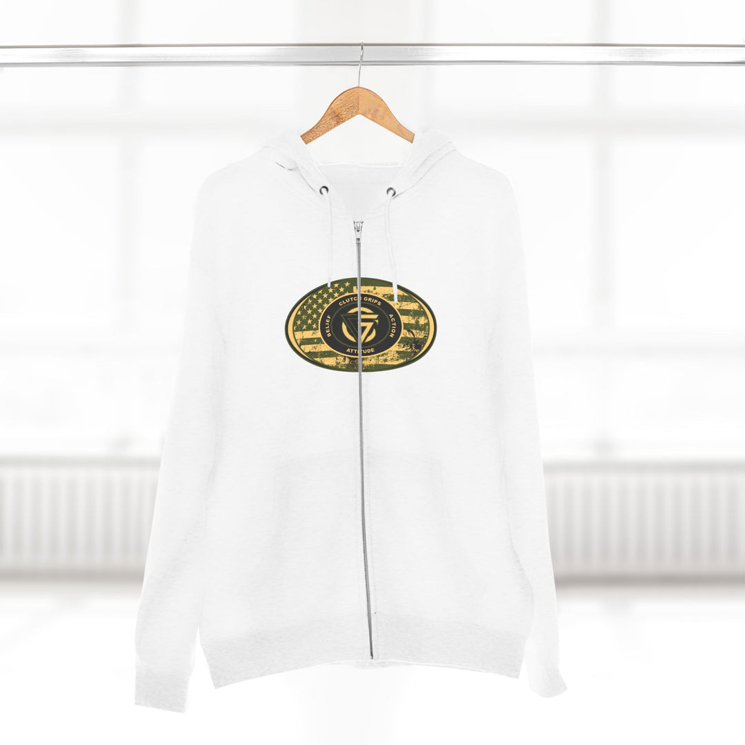 CG TIGER FLAME SAND/GREEN ARMY TIGER/I AM THE ONE ZIP UP