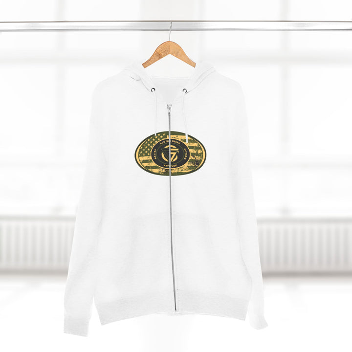 CG TIGER FLAME SAND/GREEN ARMY TIGER/I AM THE ONE ZIP UP