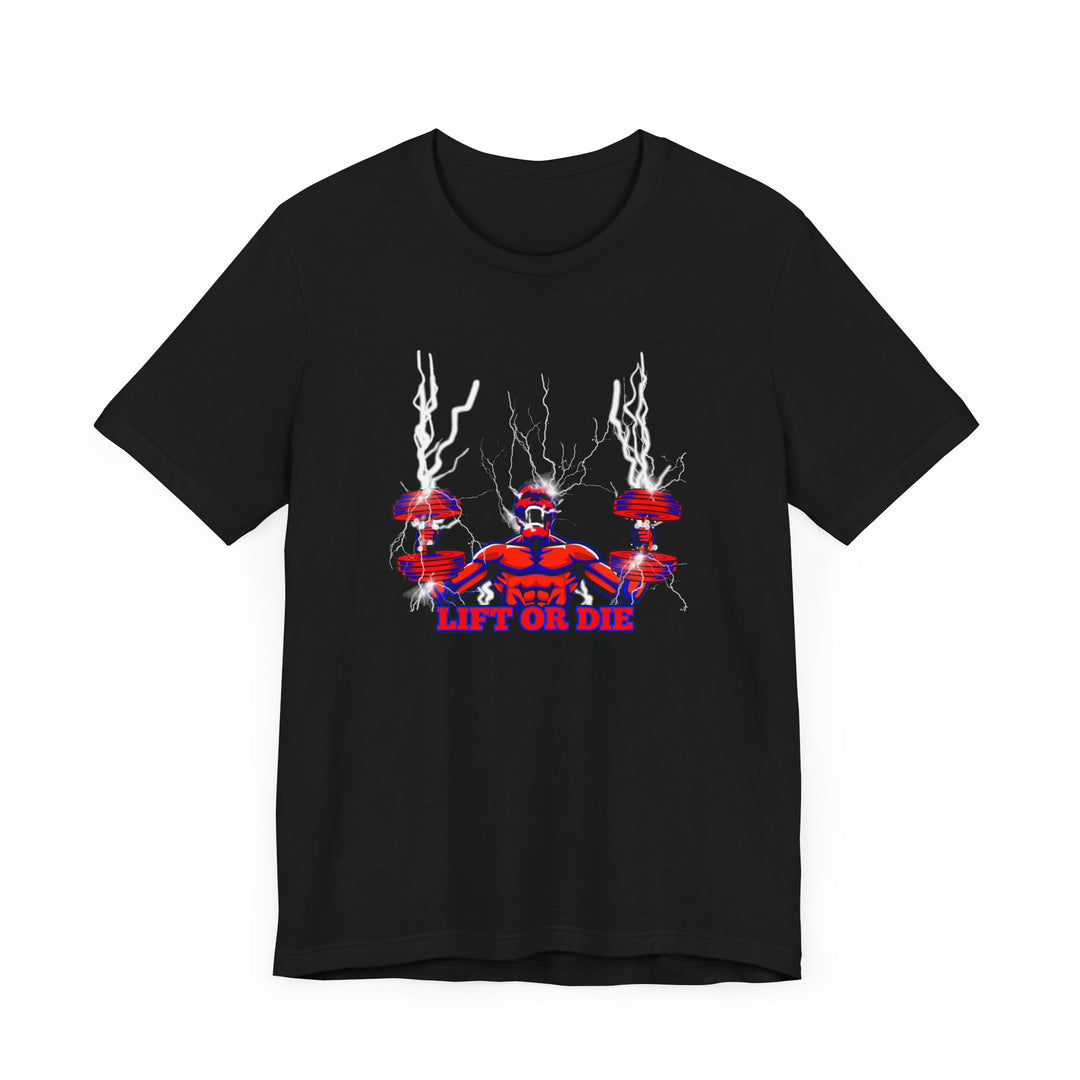 RIDE THE LIGHTNING RED BLUE/LIFT OR DIE