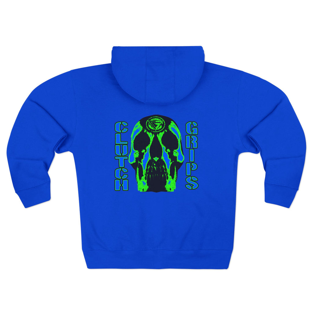 CG SKULLATOR BLUE GREEN /CLUTCHGRIPS ZIP UP