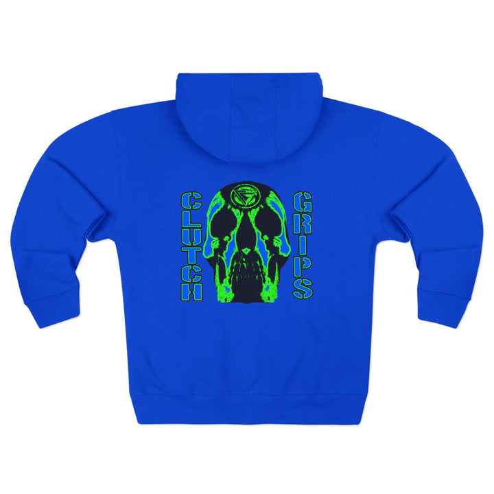 CG SKULLATOR BLUE GREEN /CLUTCHGRIPS ZIP UP