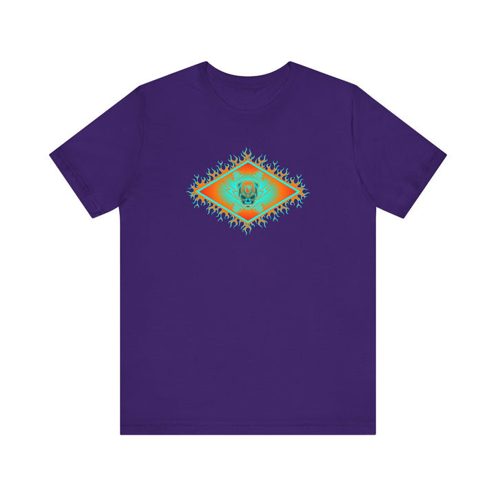 MIAMI AQUA ORANGE DIAMOND SKULLATOR DOUBLE BELL