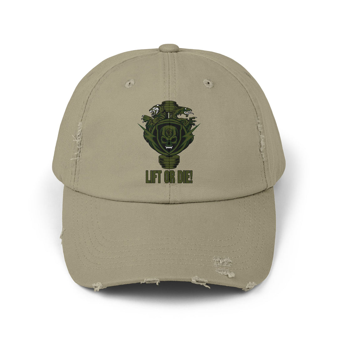 CG DRAGON & TIGER BELL MILITARY GREEN/LIFT OR DIE CAP