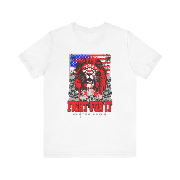 LIONHEART USA FLAG RED WHITE BLUE /FIGHT FOR IT