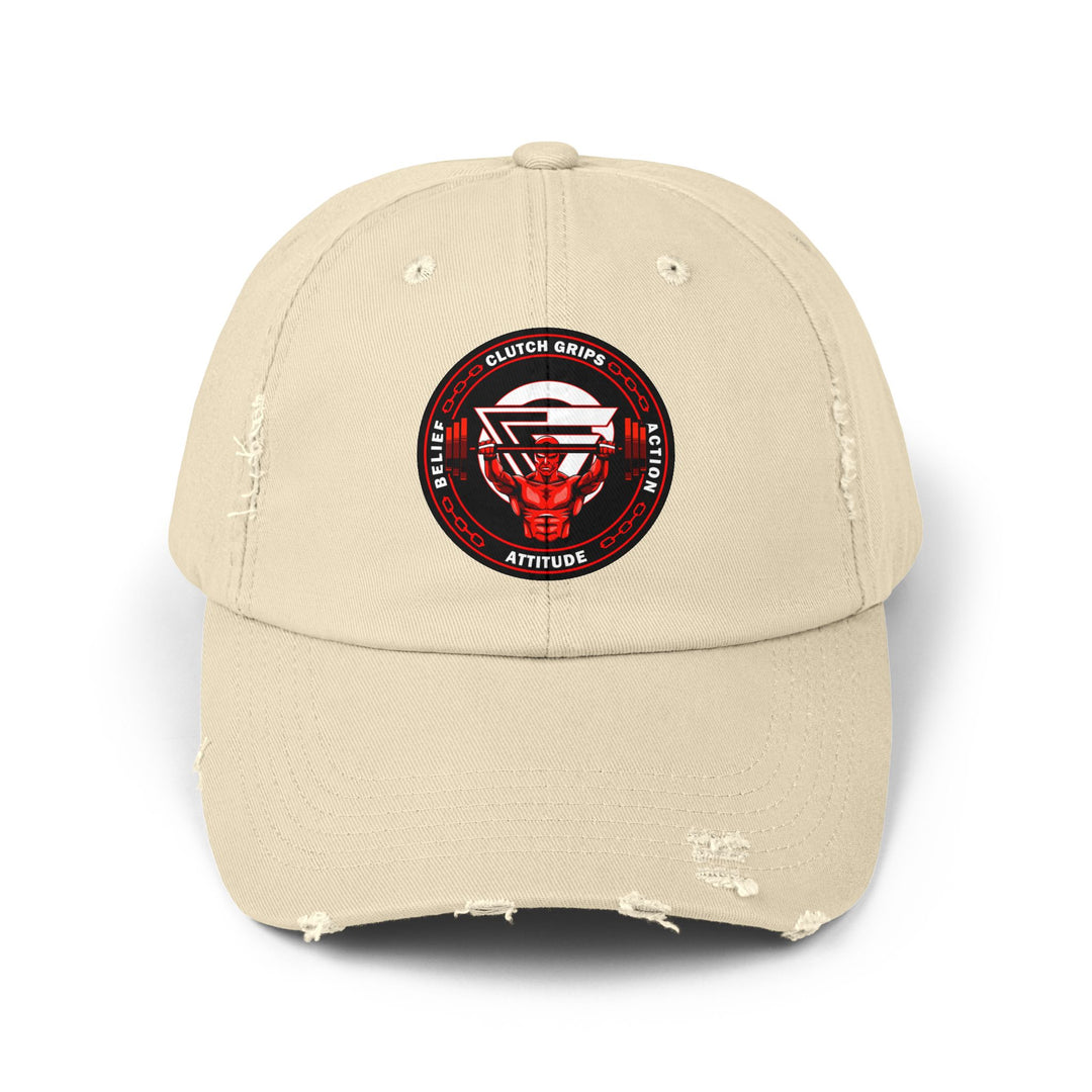 CG ENTER THE MAC RED BLACK WHITE BELIEF ATTITUDE ACTION CAP