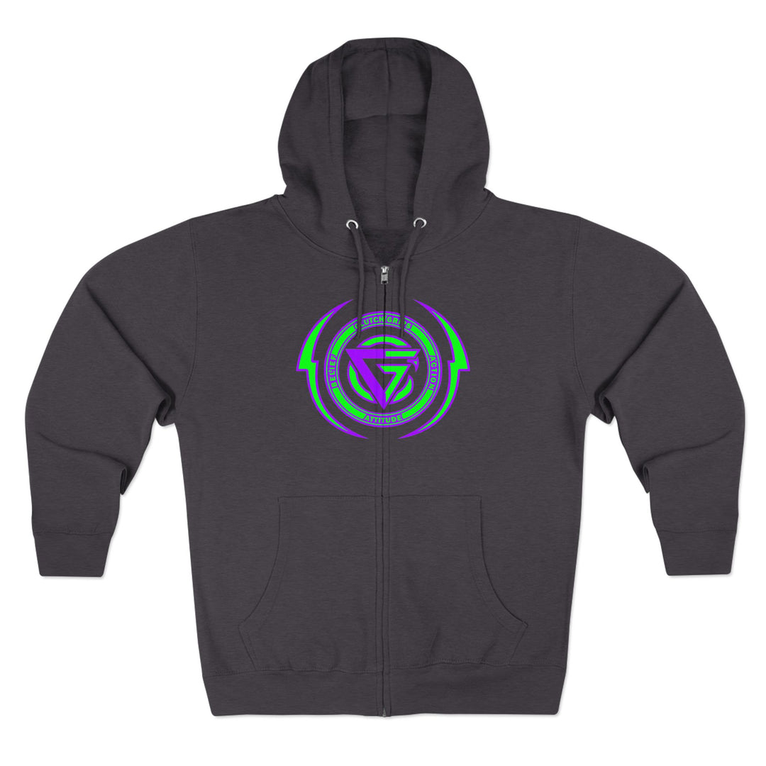 MAC SNAP PURPLE GREEN /STAY SAVAGE ZIP UP