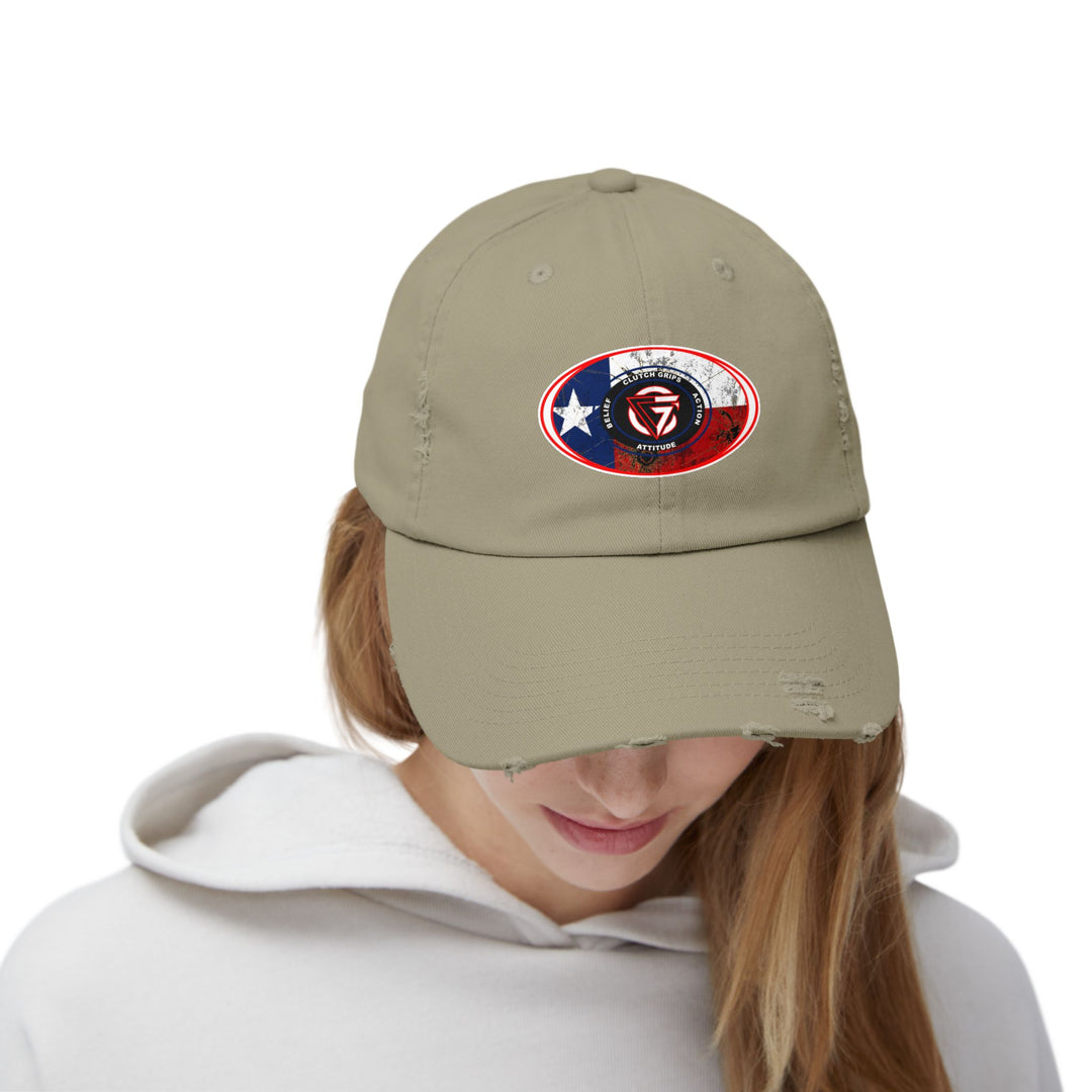 CG TEXAS FLAG LONE STAR OVAL CAP
