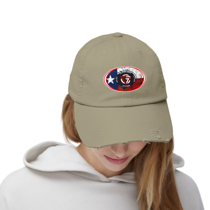 CG TEXAS FLAG LONE STAR OVAL CAP