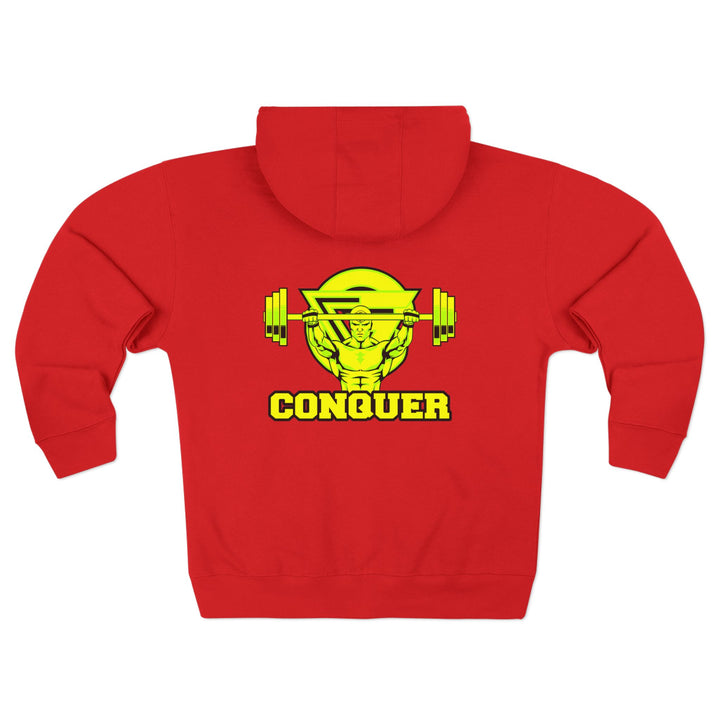 CG YELLOW LIME  ENTER THE MAC/CONQUER ZIP UP