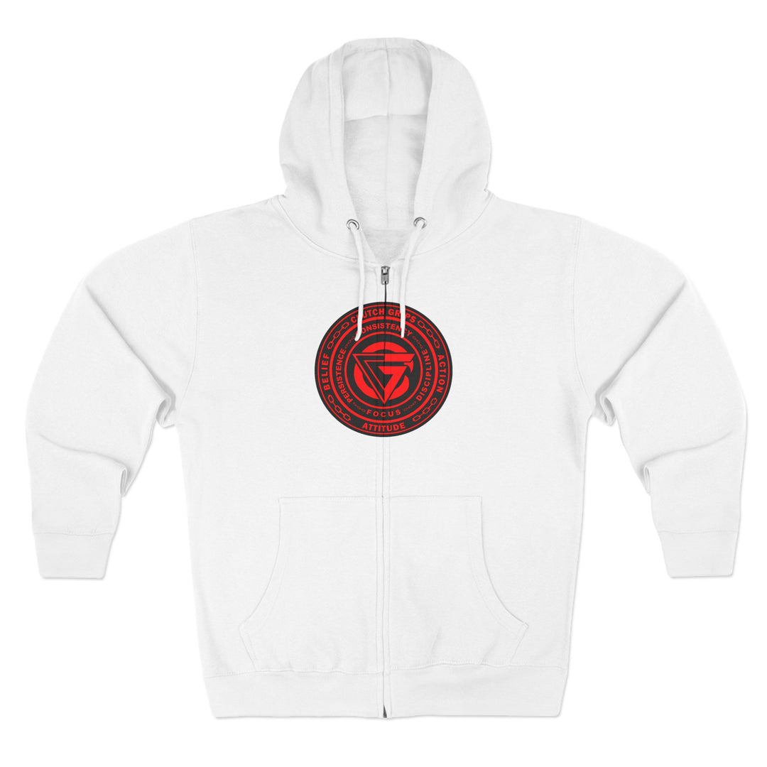 MAC VS SNAKE RED /READY FOR WAR ZIP UP