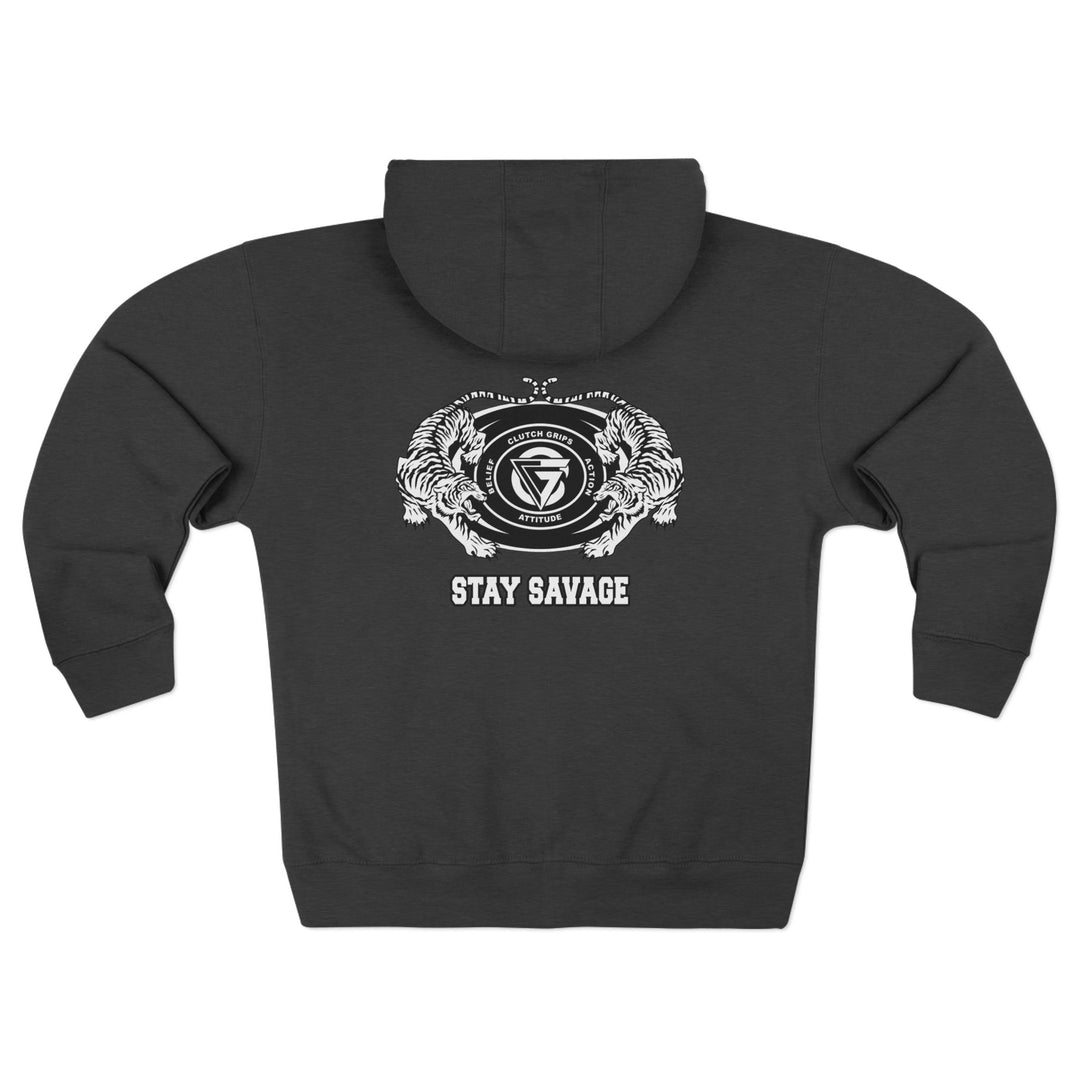 CG TIGER VS TIGER WHITE BLACK /STAY SAVAGE ZIP UP