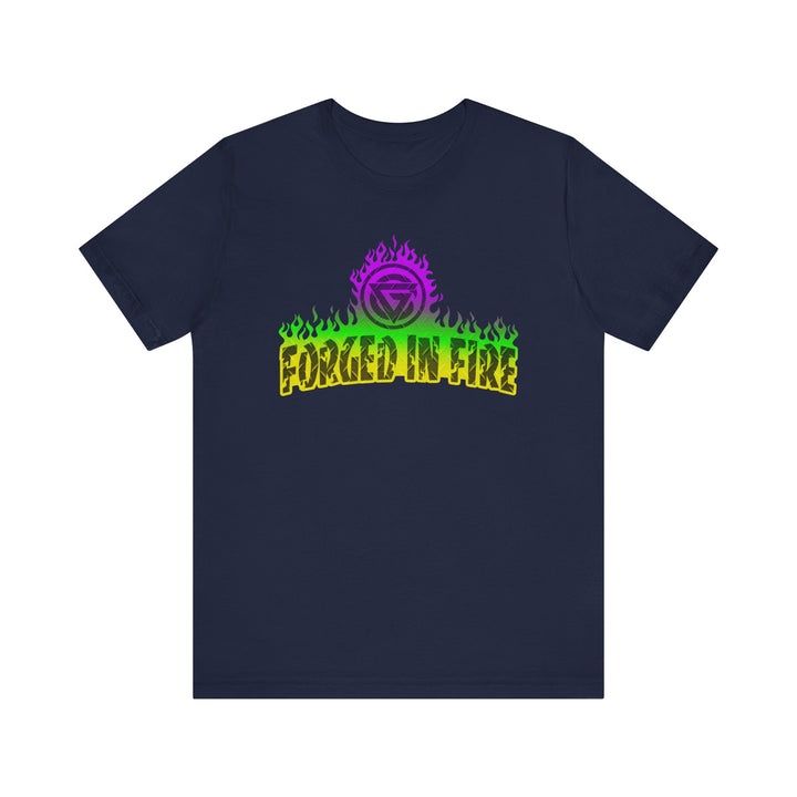 FORGED IN FIRE YELLOW GREEN PURPLE /DIAMOND PLATE STYLE