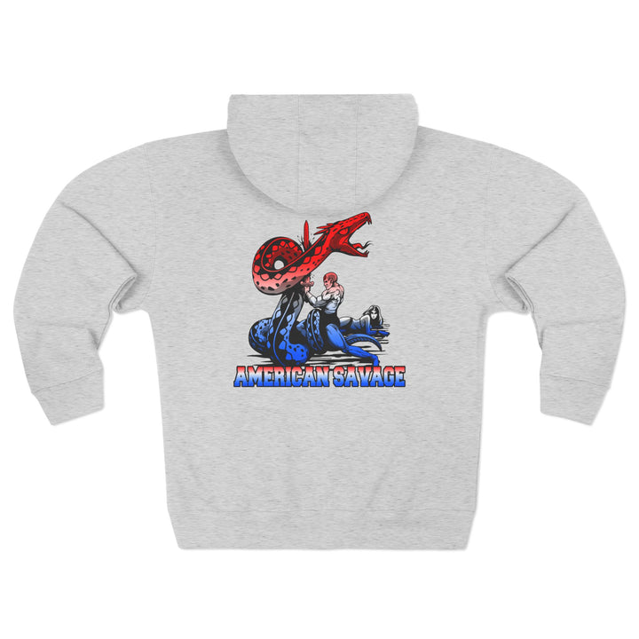 CG SERPENT SLAYER RED WHITE BLUE FADE /AMERICAN SAVAGE ZIP UP