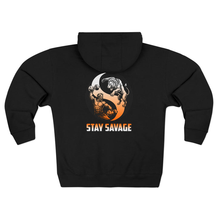 CG MAC SOUL OF LION ORANGE WHITE FADE  /STAY SAVAGE ZIP UP