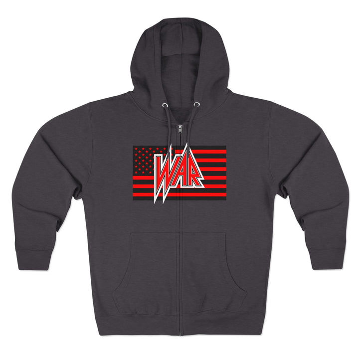 CG  NAVY SEAL TRIBUTE  RIP RED BLACK /AMERICAN BADASS ZIP UP