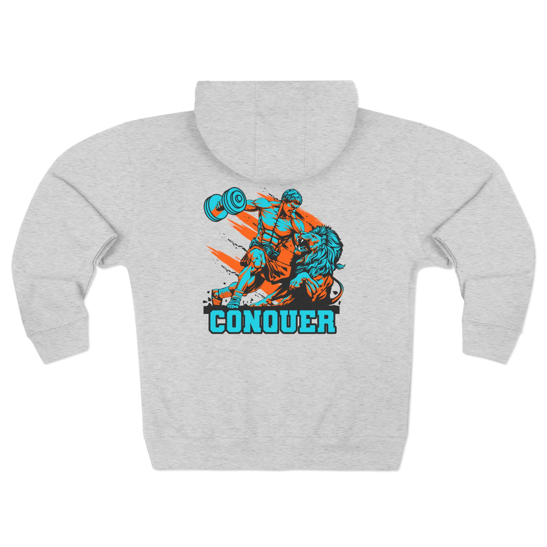 CG COLISEUM MAC VS LION MIAMI COLORS /CONQUER ZIP UP