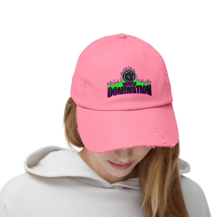 CG PURPLE GREEN FIRE /WORLD DOMINATION CAP
