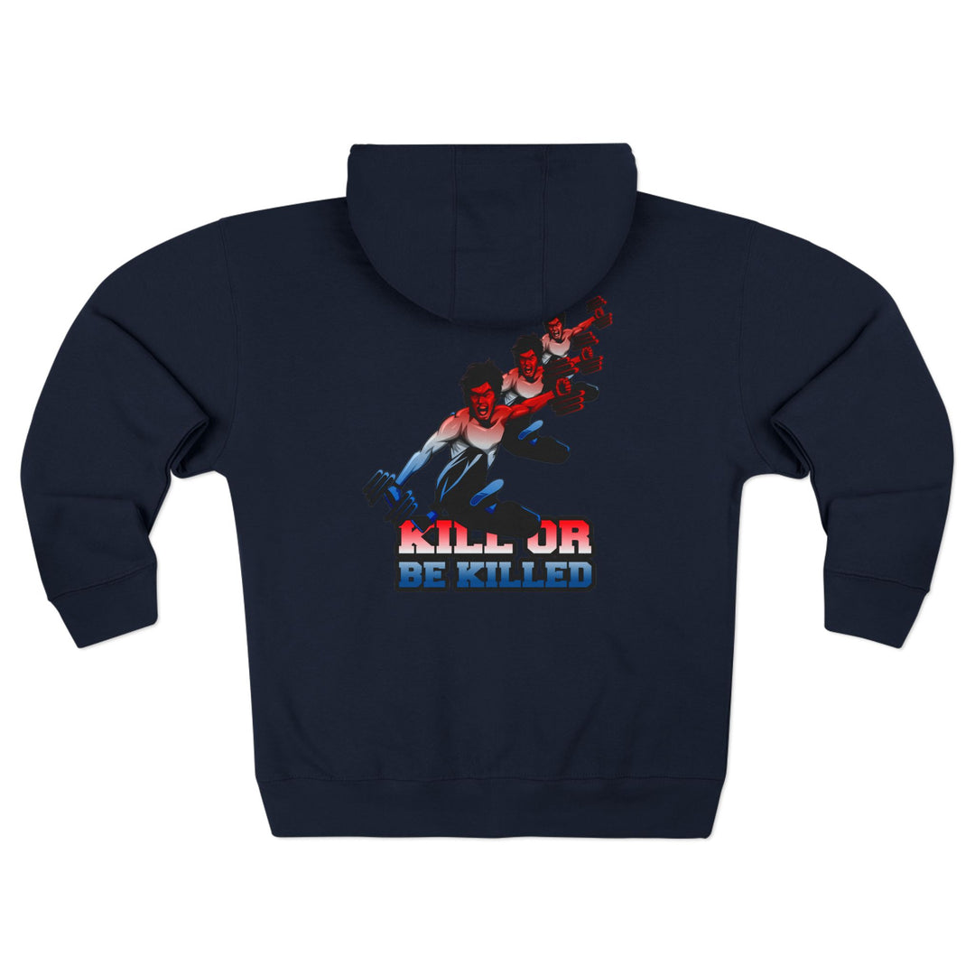 CG LIFT KICK RED WHITE BLUE FADE/KILL OR BE KILLED ZIP UP