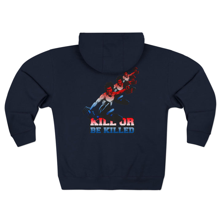 CG LIFT KICK RED WHITE BLUE FADE/KILL OR BE KILLED ZIP UP