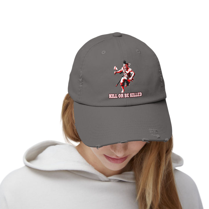 MAC BRAVE RED WHIITE/KILL OR BE KILLED CAP