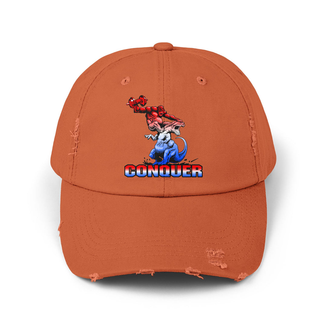 APE VS ZILLA RED WHITE BLUE FADE /CONQUER CAP