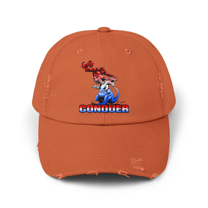 APE VS ZILLA RED WHITE BLUE FADE /CONQUER CAP