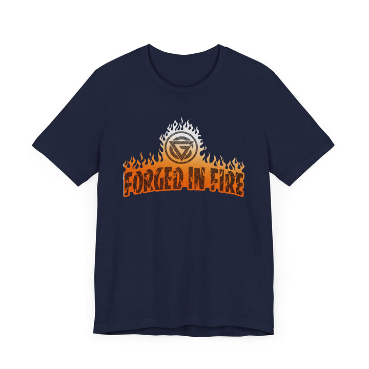 FORGED IN FIRE ORNGE WHITE /DIAMOND PLATE STYLE