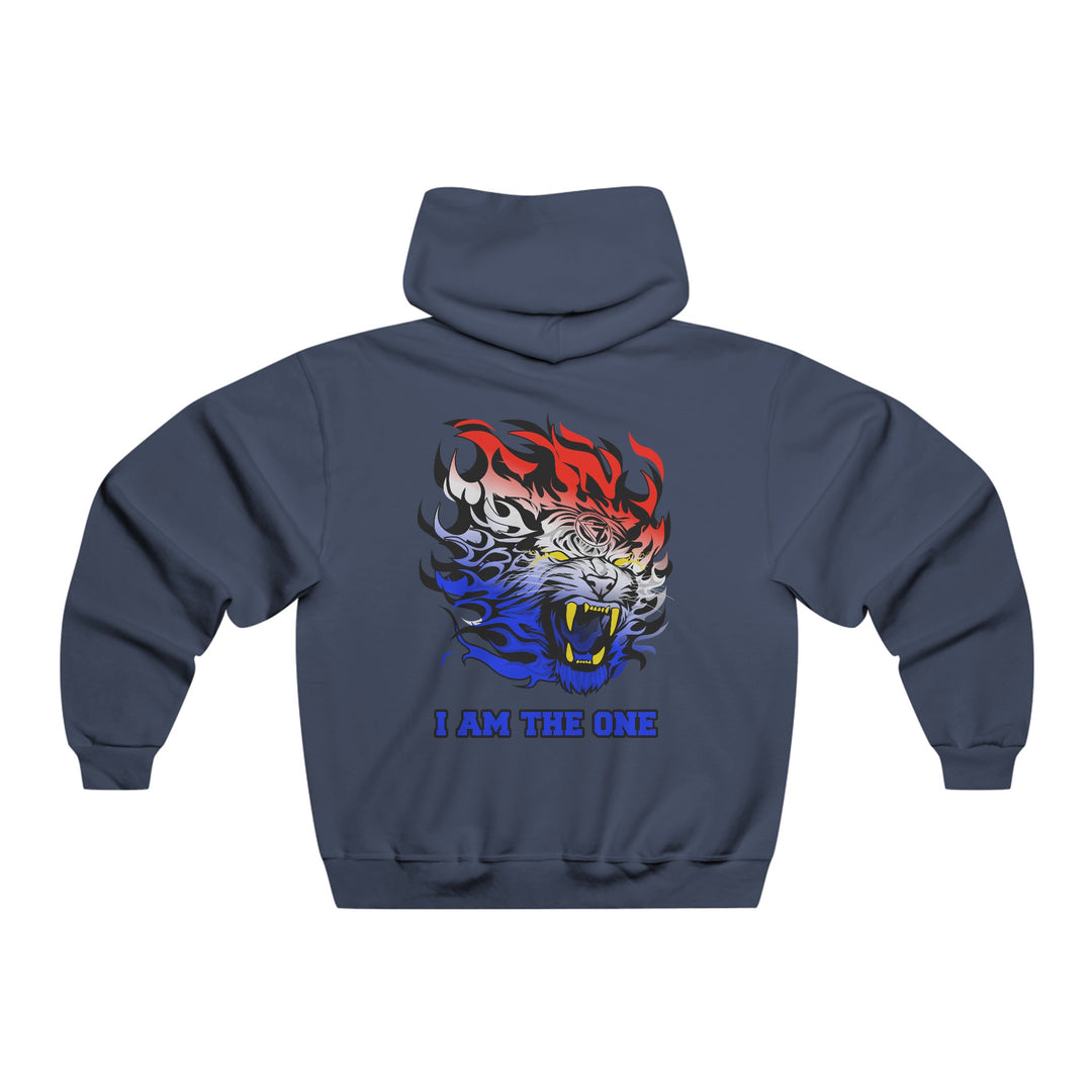 TIGER FLAME RED WHITE BLUE / I AM THE ONE