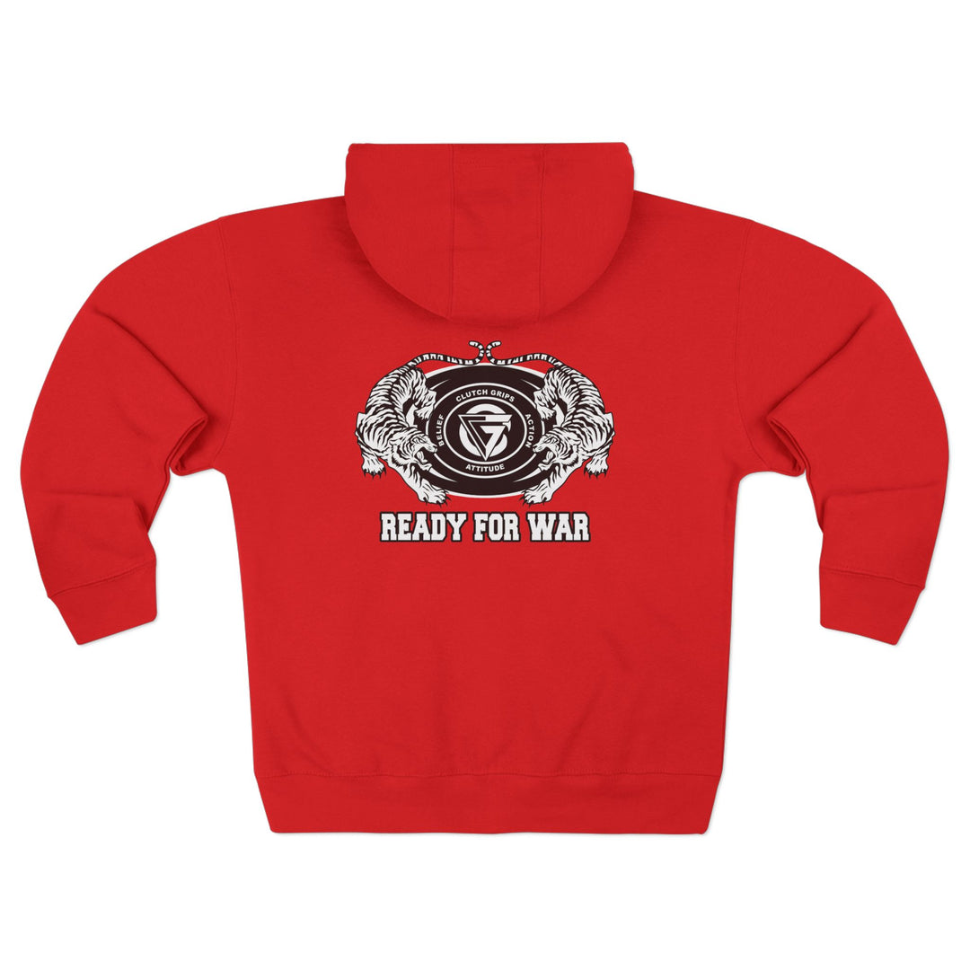 CG TIGER VS TIGER WHITE BLACK /READY FOR WAR ZIP UP