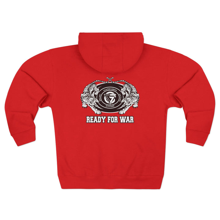 CG TIGER VS TIGER WHITE BLACK /READY FOR WAR ZIP UP