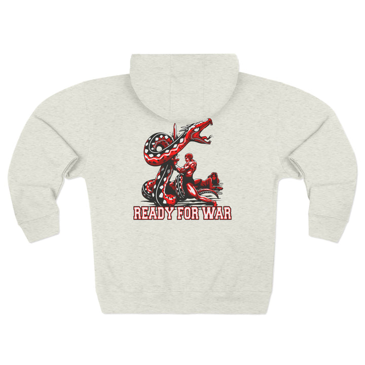 CG SERPENT SLAYER RED BLACK /READY FOR WAR ZIP UP