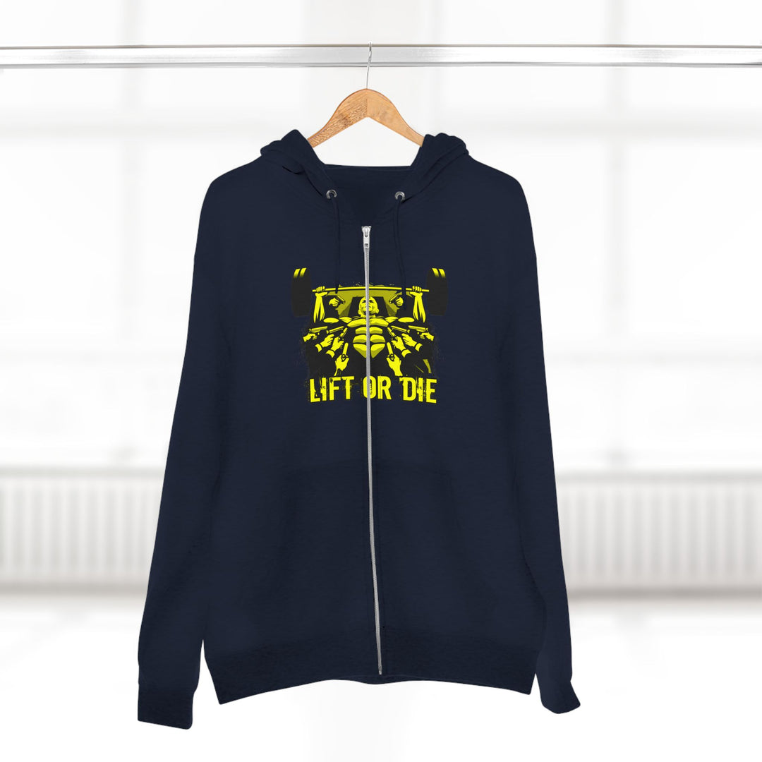 CG FINAL BOSS ON PRE-WORKOUT YELLOW BLACK /LIFT OR DIE ZIP UP