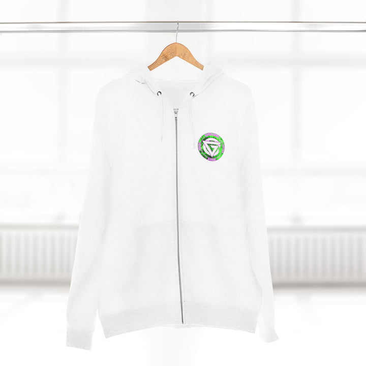 CG LION HEART GREEN PURPLISH PINK LIFT OR DIE ZIP UP