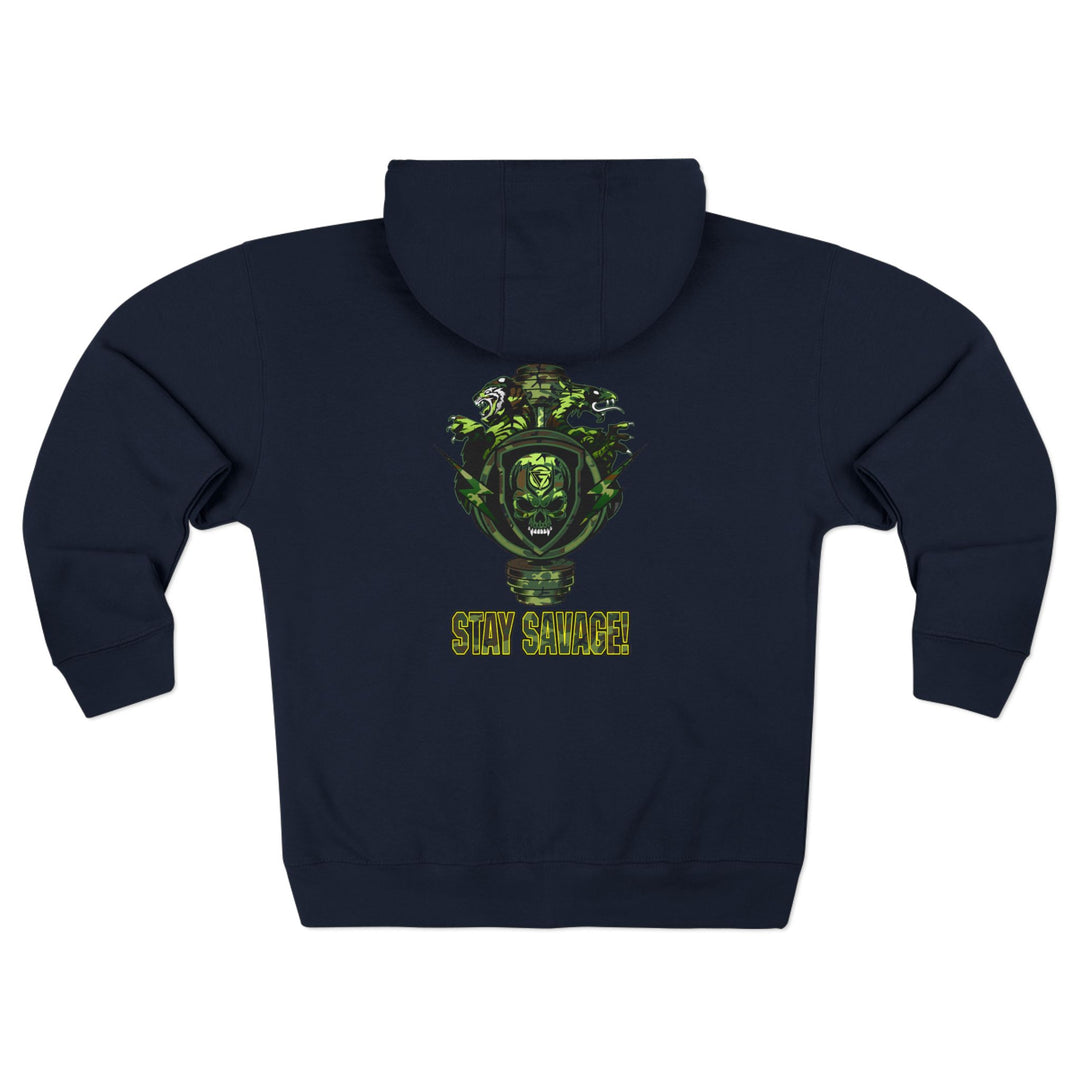 CG SGL SKULL DRAGON TIGER BELL FOREST CAMO/STAY SAVAGE ZIP UP